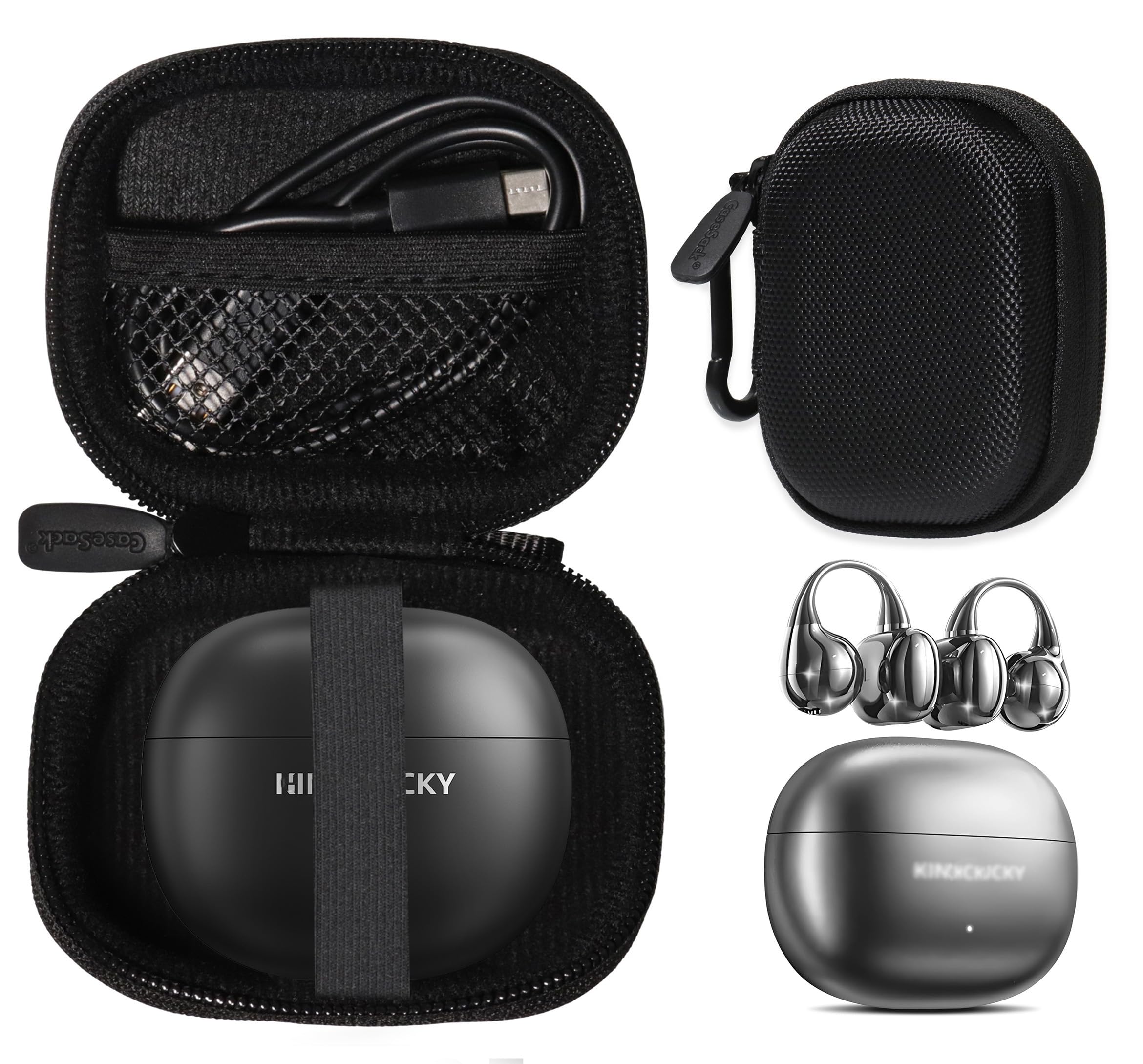 Amazon.com: CaseSack Case for King Lucky i121 Clip on Earbuds Open